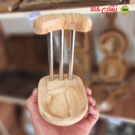 جا قاشقی کنار گاز چوبی